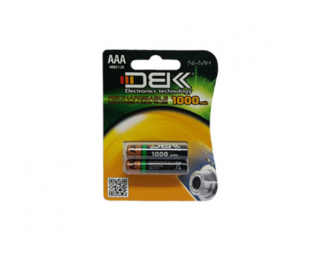 باتری نیم قلمی شارژی DBK 1000mAh AAA